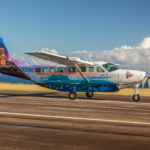 side view of the Grand Caravan airplane painted by ArtCraft Paint in collaboration with John Stahr